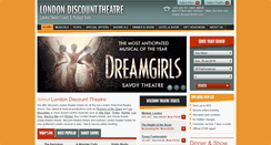 Desktop Screenshot of london-discount-theatre.com